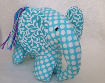 Stuffed elephant toy, elephant plush, elephant stuffed animal, cotton stuffed animal