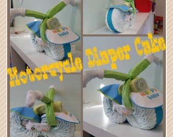 Items Similar To Custom Order Motorcycle Diaper Cake For A Boy On Etsy   Il 340x270.930489844 Ah1v 