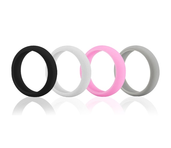 Women s Silicone  Wedding  Engagement  Ring  Band by 