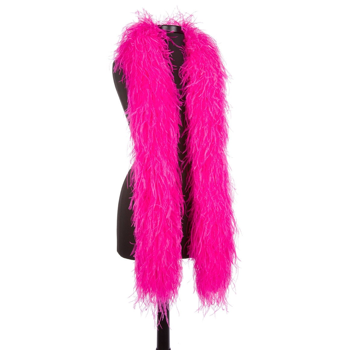 Hot Pink 6 Ply Ultra Ostrich Feather Boas Scarf 6 Feet