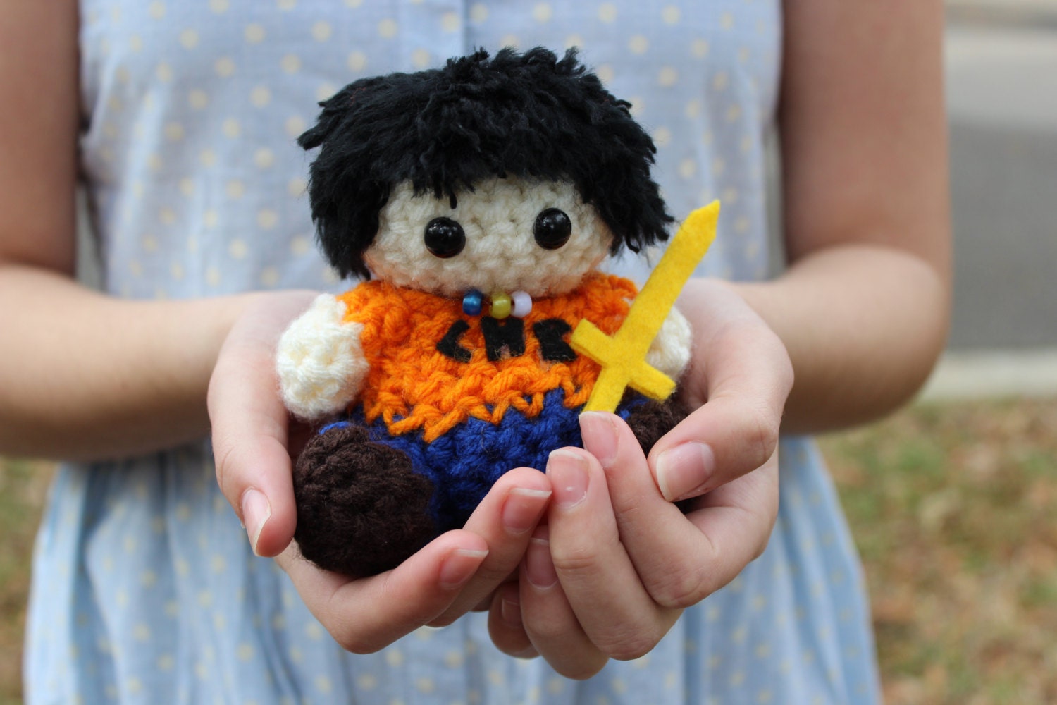 Percy Jackson Crochet Mini Doll