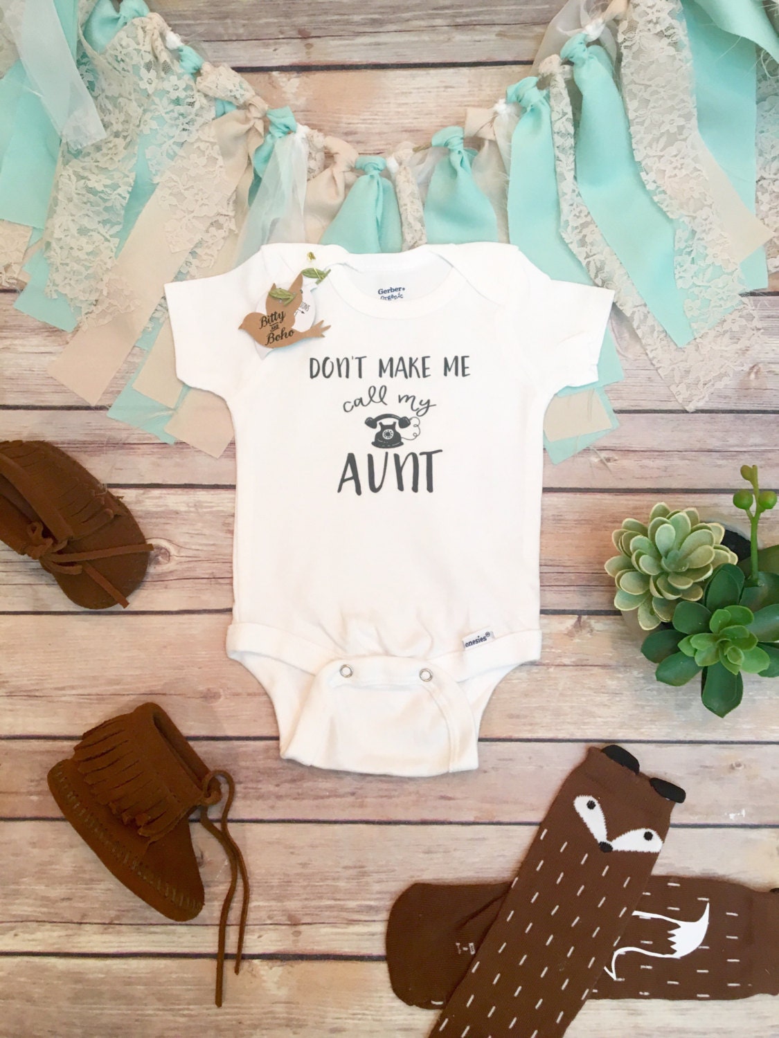 Aunt Onesie® Aunt Gift Aunt Baby Bodysuit Funny Onesies