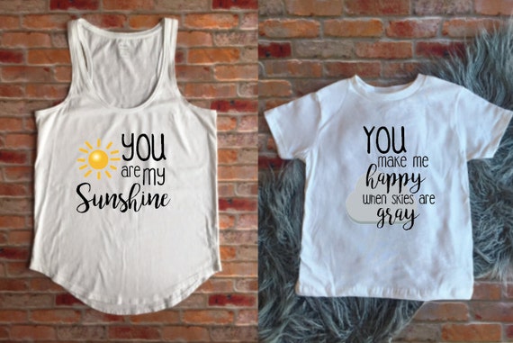 Download NEW You are my sunshine set Mommy and me Matching by ...