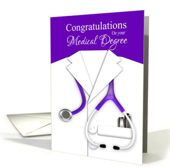 Graduation Card Graduation Medical Degree Graduation