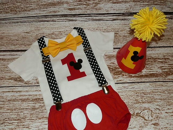 baby boy mickey mouse birthday outfit