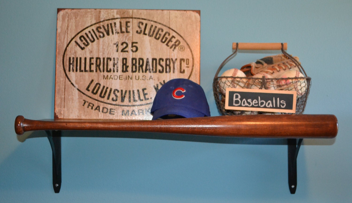 Baseball Bat Shelf