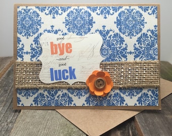 Goodbye and Good Luck Card, Moving Card, Coworker Leaving Card, Goodbye Card, Leaving Card, Goodbye, Good Luck Card, Good Luck