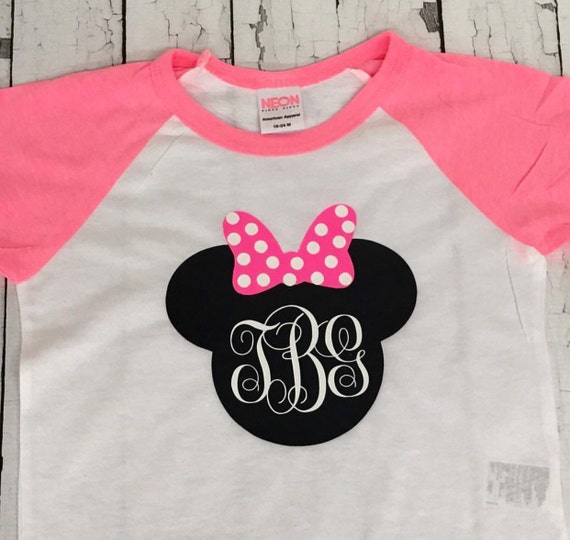 Minnie Mouse Personalized Baseball T by NapTimeCreationsShop