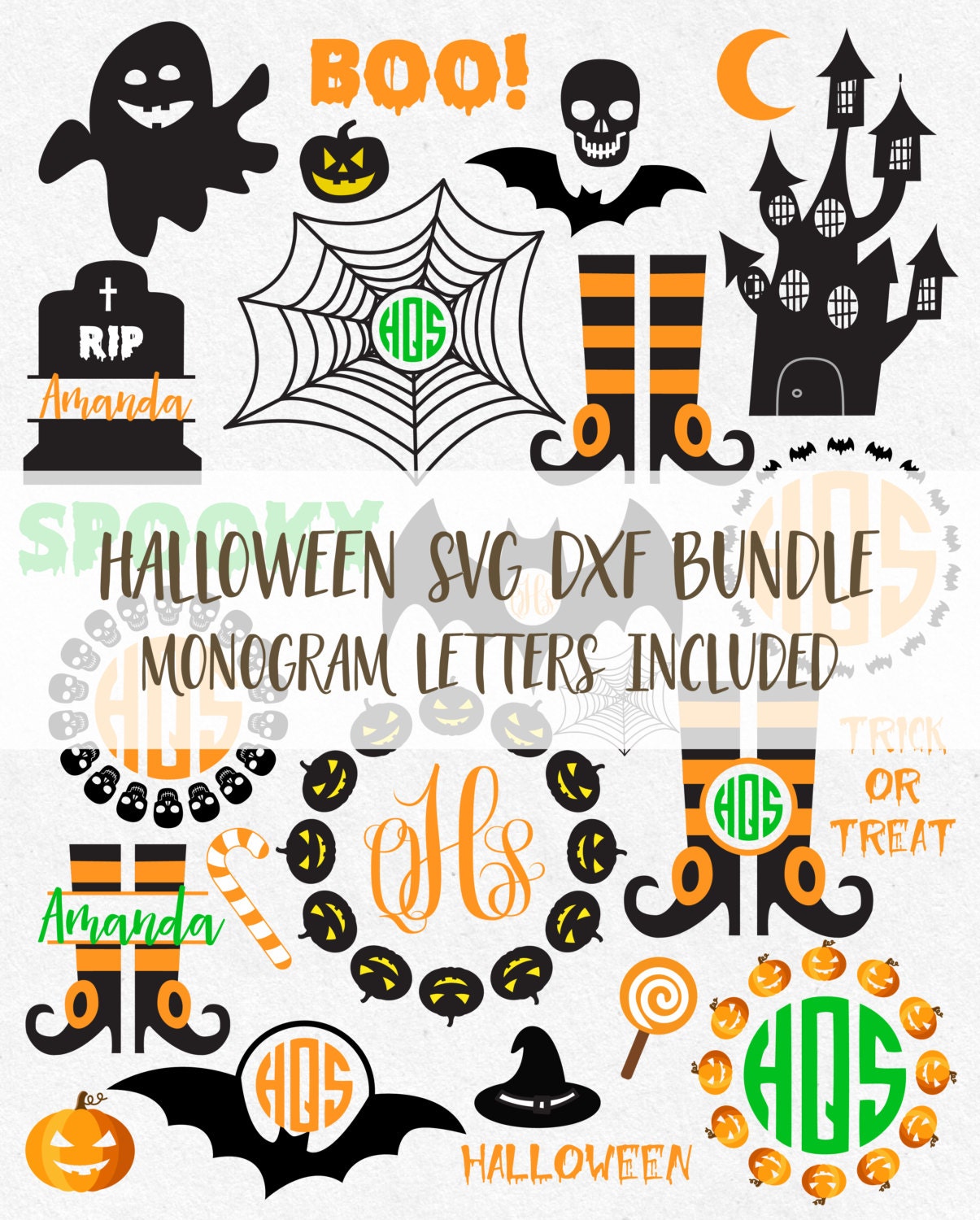 Download Halloween Svg Dxf Bundle Svg Pumpkin svg ghost svg ...
