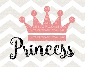 SVG File, Princess, SVG Cutting File, Baby Girl SVG, Nursery Svg Design, Pink crown svg Nursery Clipart, Princess Pink Svg Design, Crown Svg