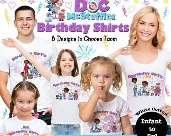 Doc Mcstuffins Birthday Shirts, Disney Family Birthday Tees