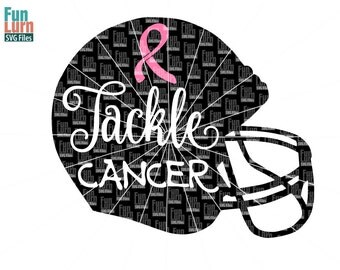 Football Breast Cancer SVG, Breast Cancer Awareness, Support, Ribbon, Pink, Cancer, Survivor, Fighter, svg png dxf eps, cameo, cricut files