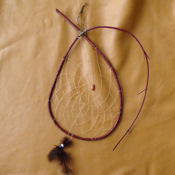 Handcrafted Ojibwe Dream Catcher Created In by BINESHIIstore