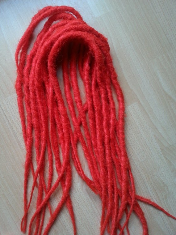 double ended synthetic dreads red double ended synthetic dreads red