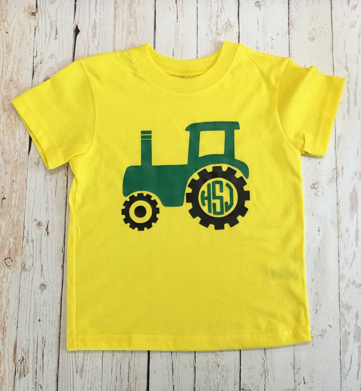 Youth Tractor Monogram Shirt vinyl shirt personalozed shirt