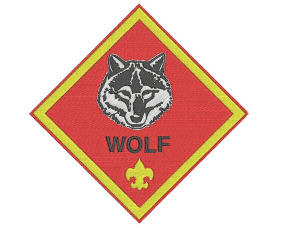 Cub Scout Wolf Machine Embroidery Design SB1163 by EmboideryArt