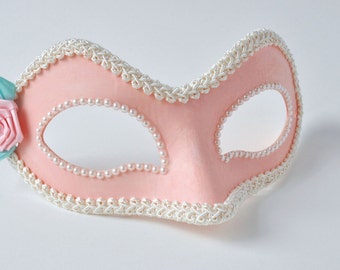 Pink Masquerade Mask! Women's Mascarade Mask, Women Venetian Mask, Woman Mardi Gras Mask, Women's Masquerade - The Lucille