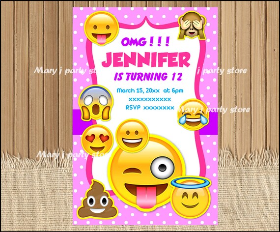 Emoji Party Invites