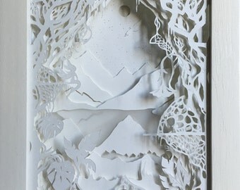 Shadow box, diorama, 3D framework, A Fairytale