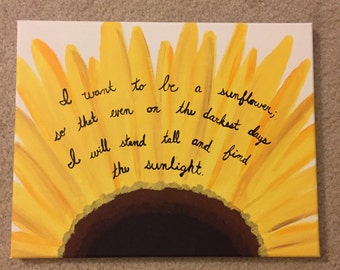 Sunflower quotes | Etsy