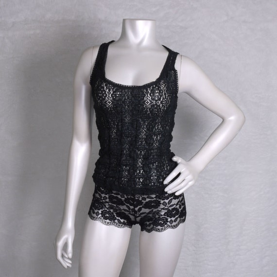 lace black tank