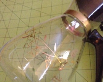 Vintage Tricollette Glass Coffee Pitcher Carafe