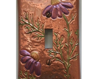 Copper Purple cozmos switch plate