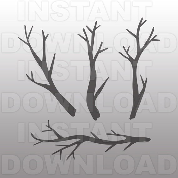 Download Tree Branches SVG FileTree SVG File-Cutting Template-Vector