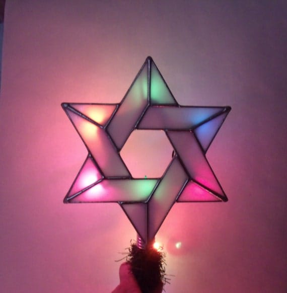 star of david tree topper with light clips lighted interfaith star of david tree topper with light clips lighted interfaith