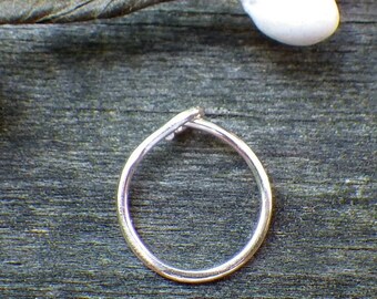 Sterling silver nose ring