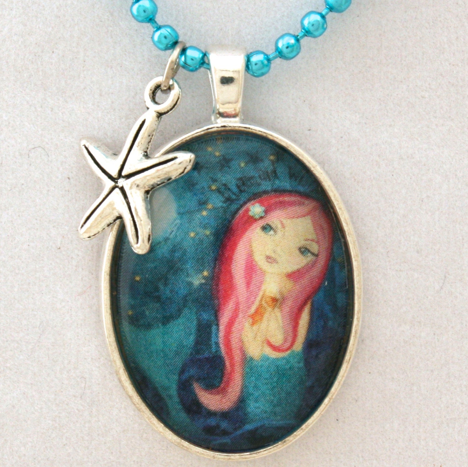 Mermaid Necklace-Childs necklace Girls Accessories Mermaid