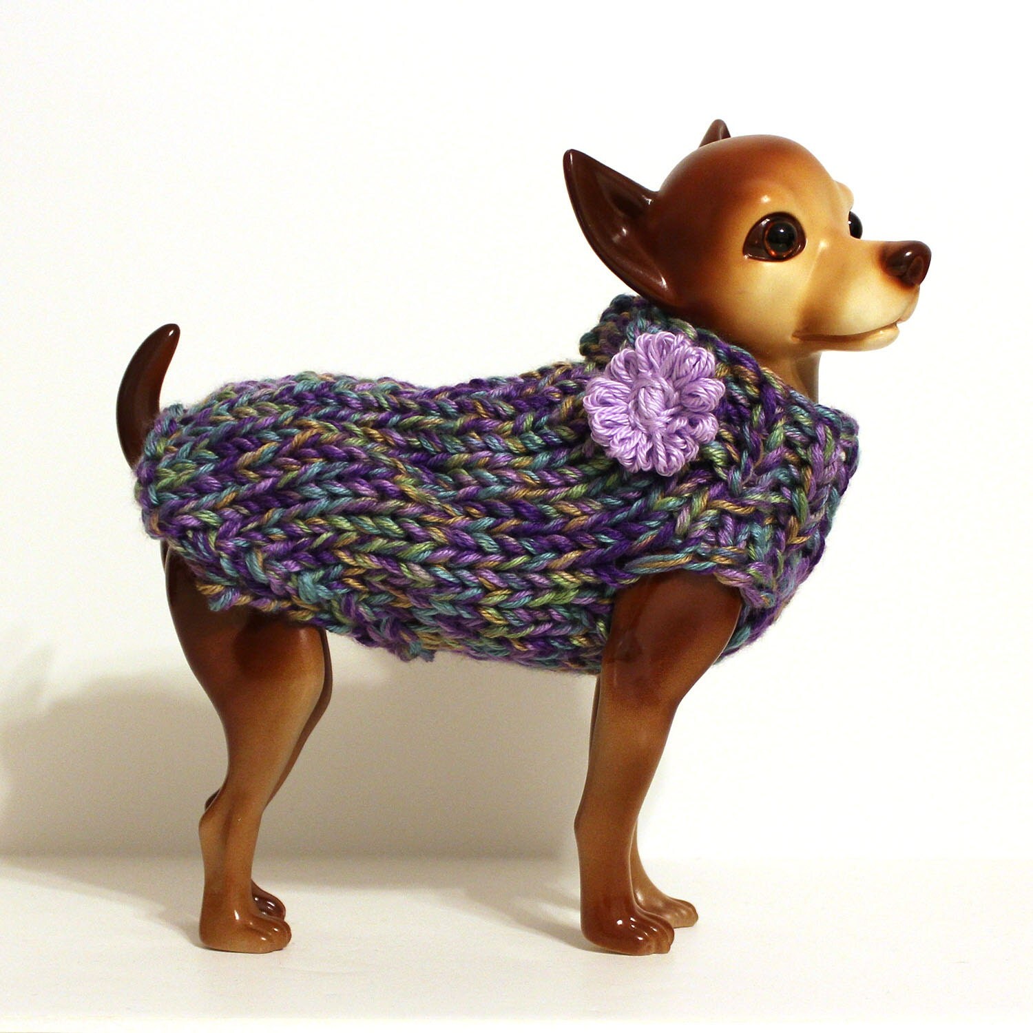 Dog Clothes Hand Knit Dog Sweater