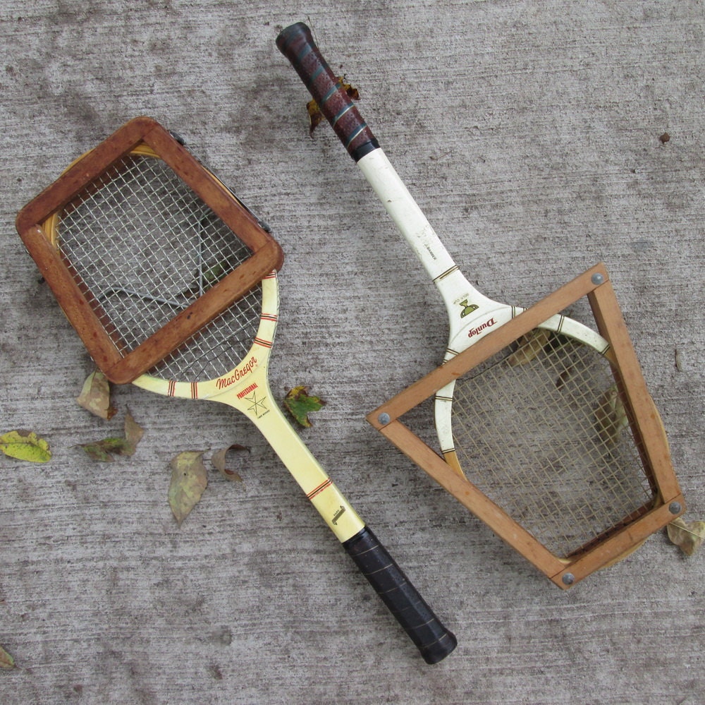 Vintage Tennis Racket Press Wood and Metal Choice of Two