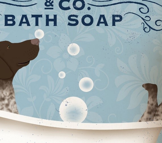 GSP German Shorthaired Pointer dog bath soap by geministudio