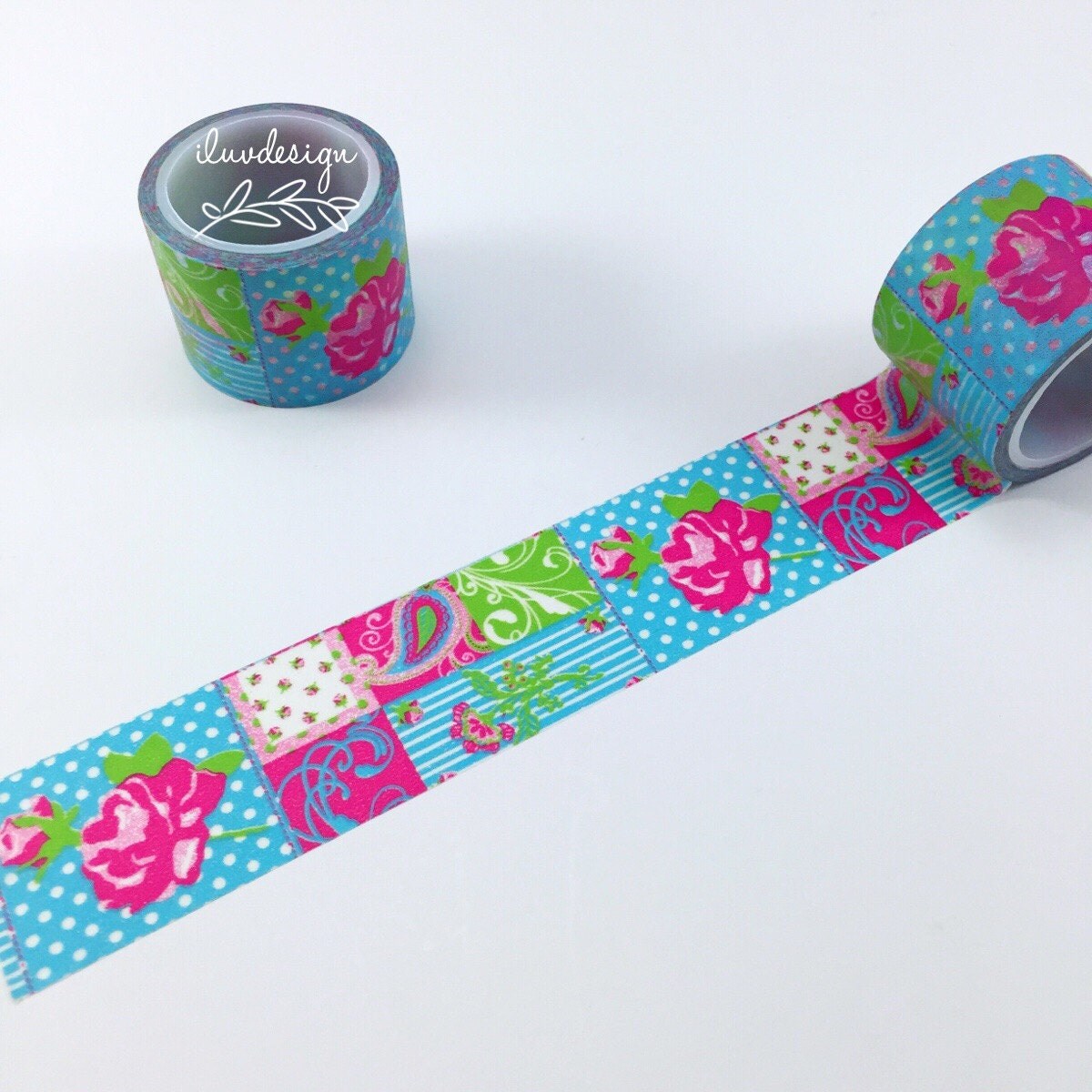 Roses Garden Washi Tape Floral Washi Tape 120659