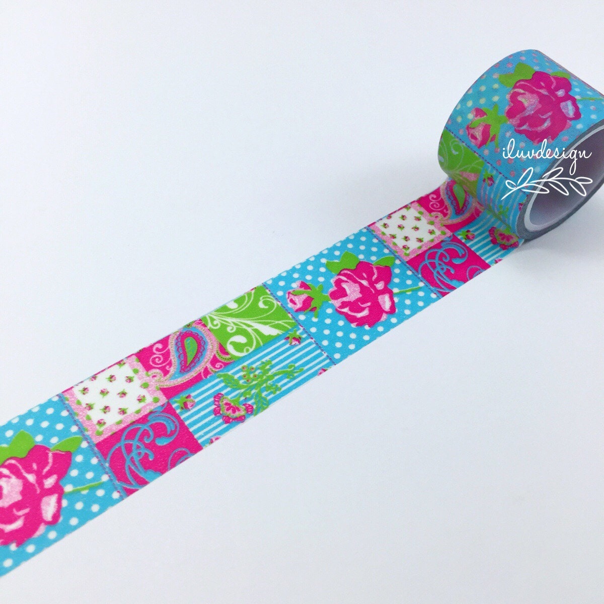 Roses Garden Washi Tape Floral Washi Tape 120659