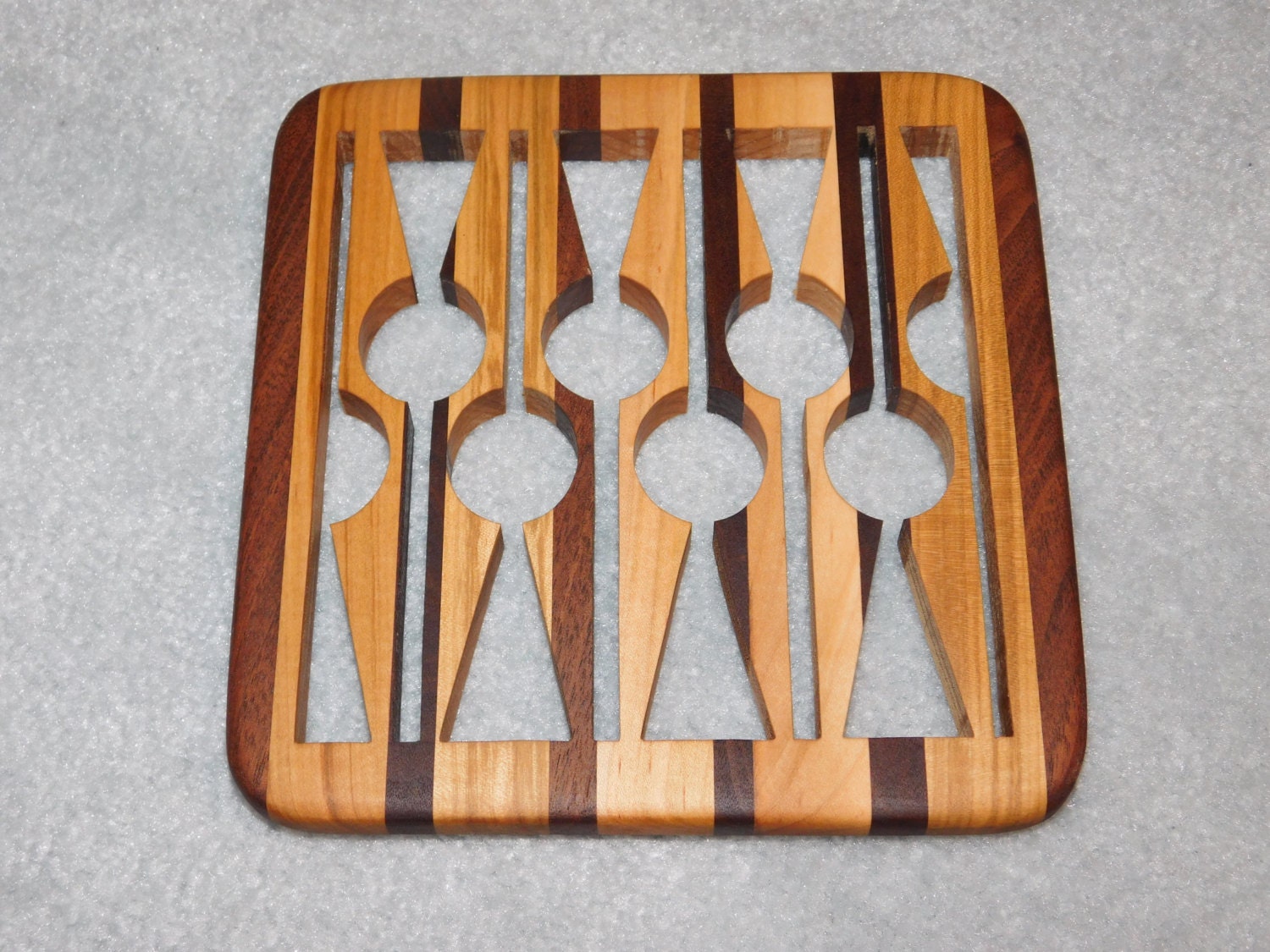Wood Trivet Walnut and Maple