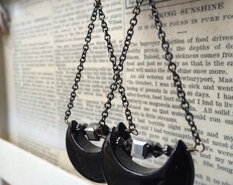 Chrome Moon Earrings