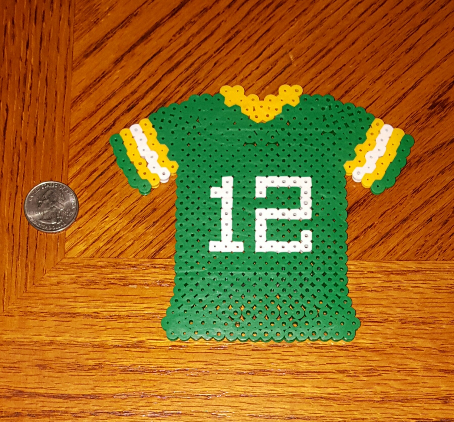 Packers Aaron Rodgers Perler Bead Magnet Green Bay by BeckzIfied