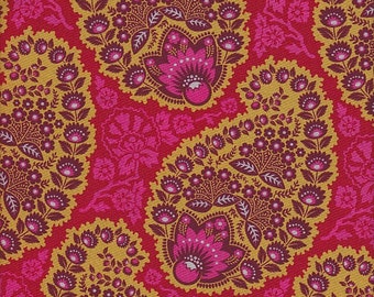 Free Spirit Fabrics Joel Dewberry Heirloom Paisley in Garnet - Half Yard