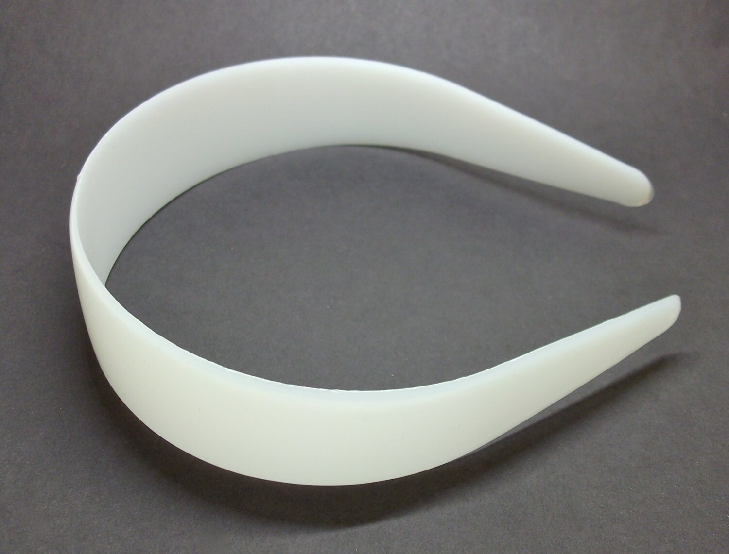 12 White Plastic Headband Blanks 35mm 1 3/8 inch