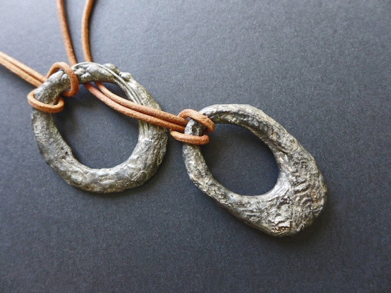 Hesychastic. Cast pewter lariat.