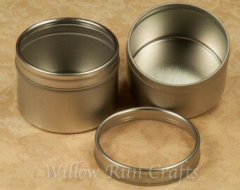 40 Round Blank Metal Tins, Great Gift Tins for your Pendants and Magnets (17-96-170)