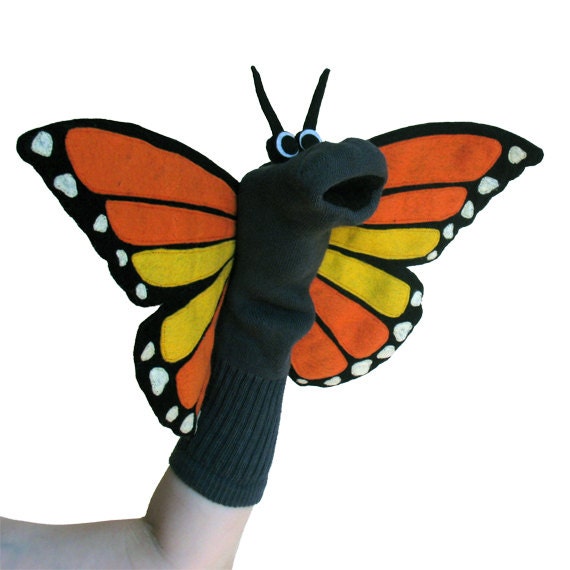 Monarch Sockett® Couture Butterfly Sock Puppet