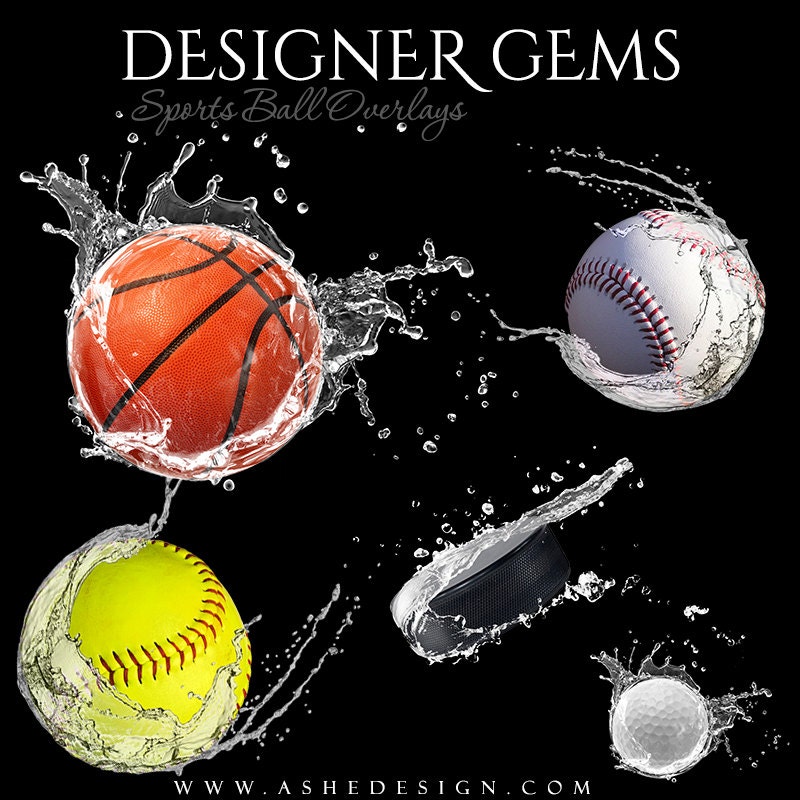 Design Sports Photo Overlays WATERBALL Overlays