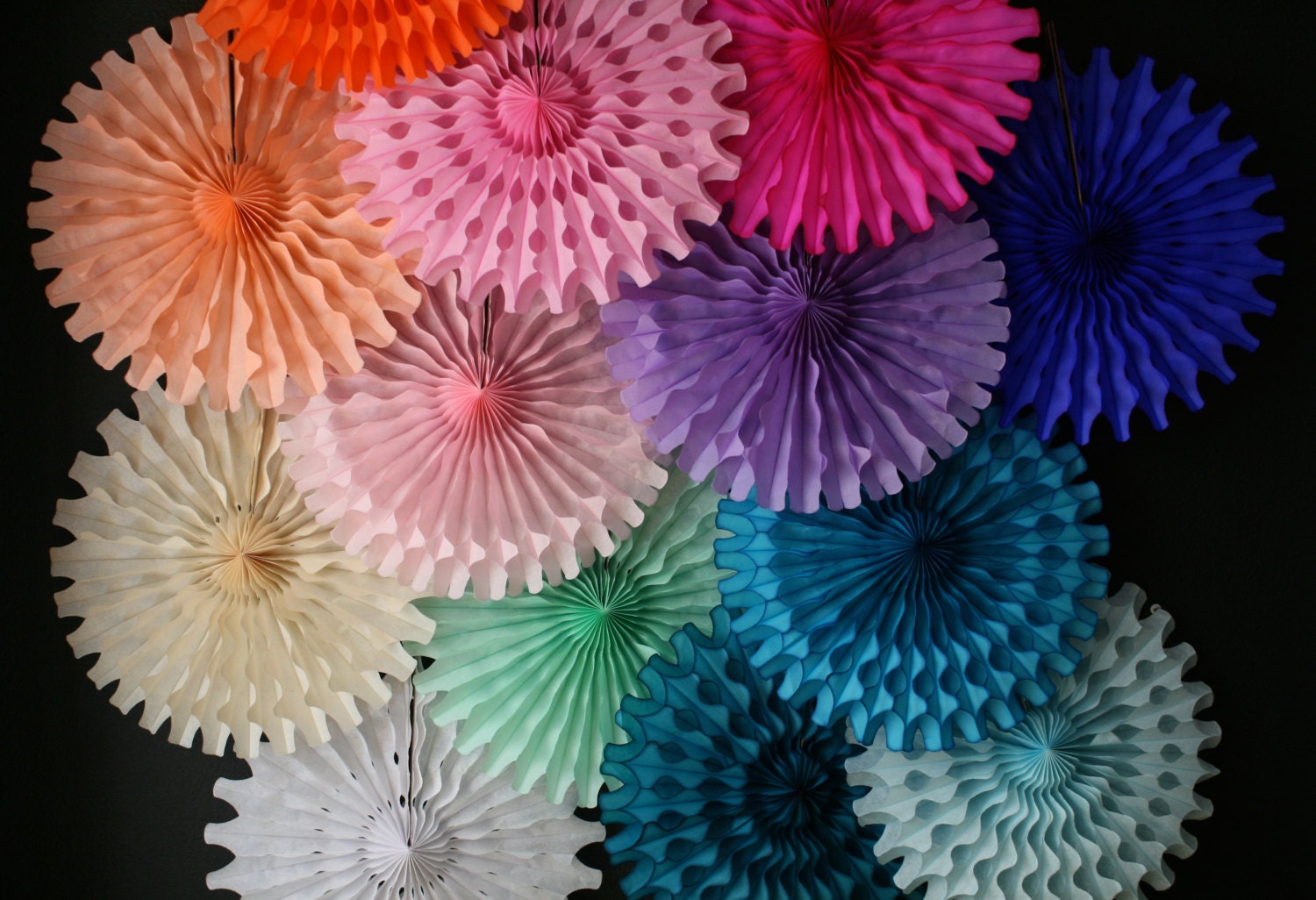 tissue paper cut out fan wedding decorations birthday party photo booth prop backdrop - Decorative Fans tissue paper cut out fan wedding decorations birthday party photo booth prop backdrop - Decorative Fans