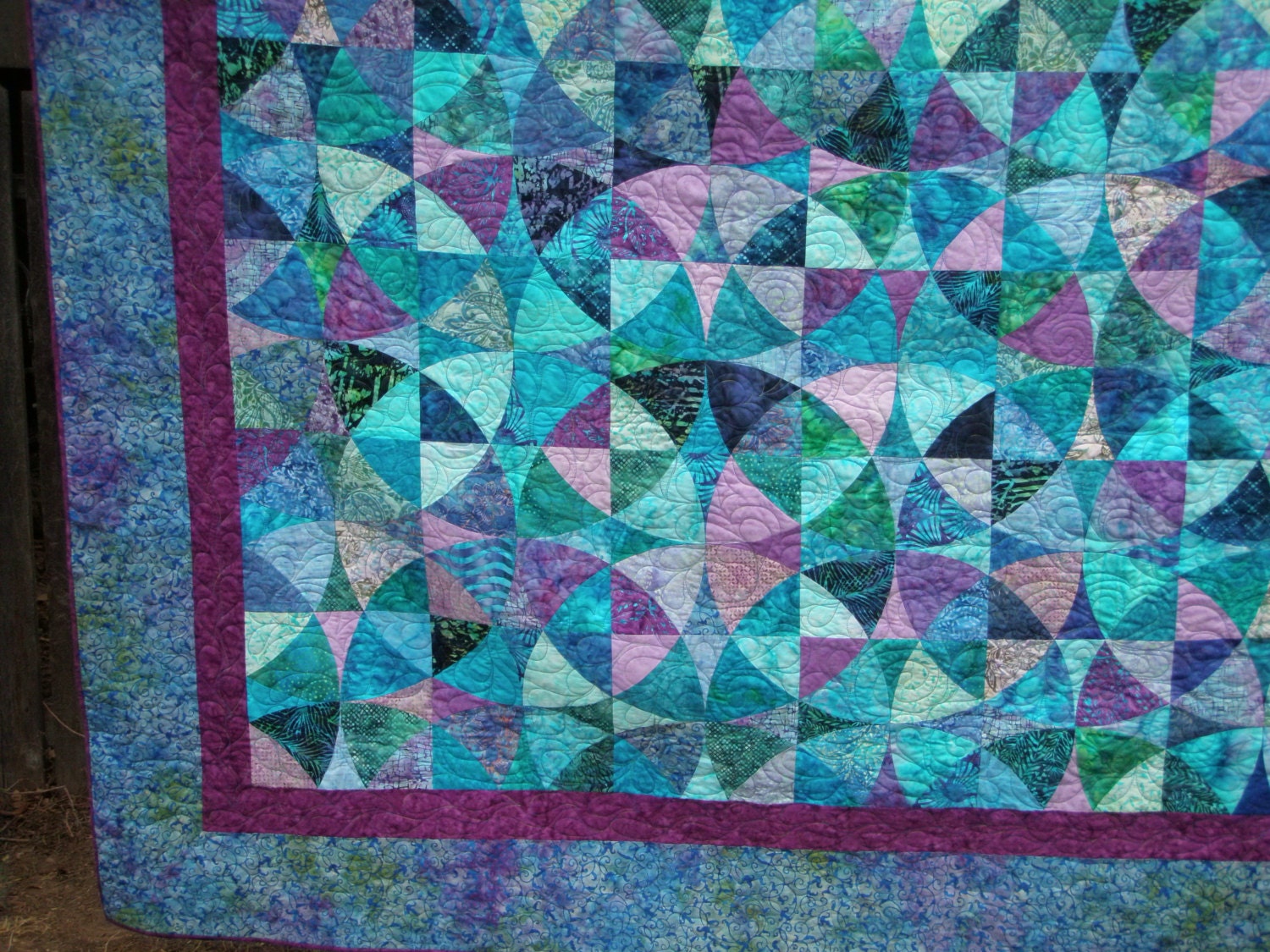 queen-quilt-handmade-wheel-of-mystery-blue-green-purple