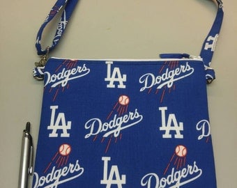 LA Dodgers purse/ messenger bag with adjustable strap
