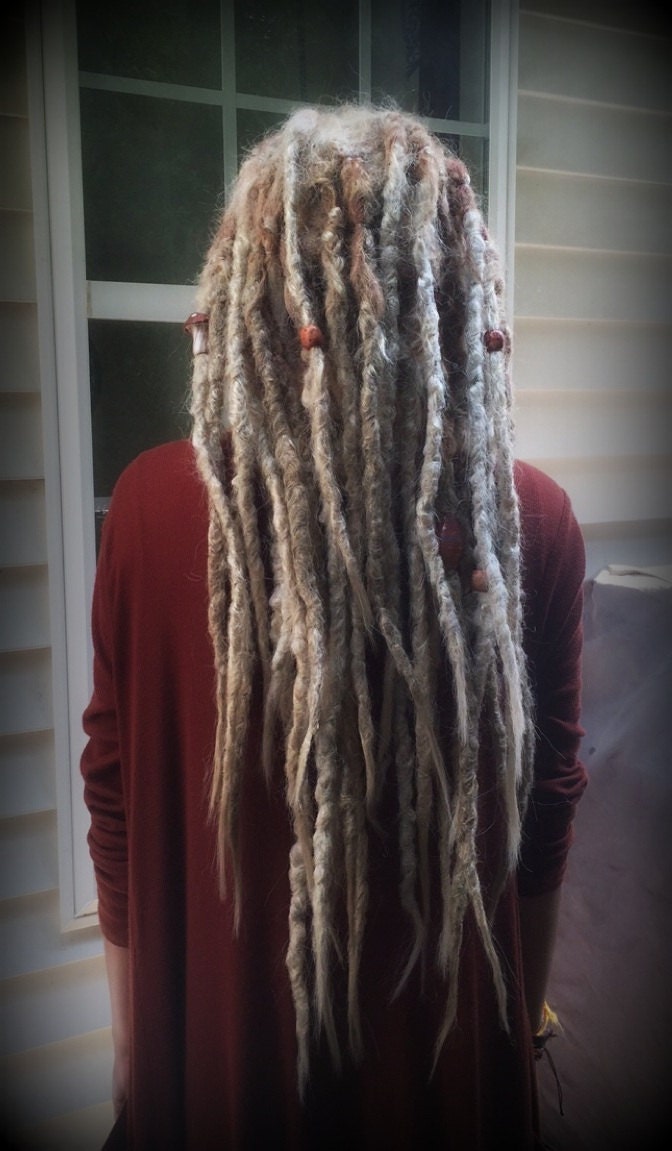 double ended synthetic dreads black