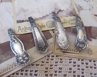 Barrette - Beautiful Ornate Silver Plate Barrette Hair Clip 50mm back - Your Choice of Pattern (3A) Many to choose from!!!